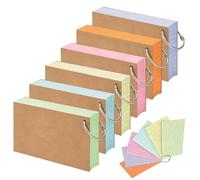 Vexorlian 300 PCS 3x5 Inches Flash Cards with Ring, Colored Index Cards Lined Both Sides for Study & Office, 6 Colors