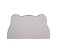 Vexorlian Silicone Pet Feeding Mat - Non-Slip Waterproof Bowl Placemat for Cats & Dogs, 44x25cm, Easy to Clean Spill-Proof Feeding Mat (Grey)