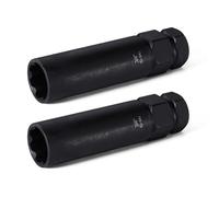 VEXPLO 2 Pieces 7 Spline Lug Nut Key Set, Locking Lug Nut Removal Tool, Wheel Lock Removal Kit for Easy Installation and Removal of Lug Nuts on Aftermarket Wheels