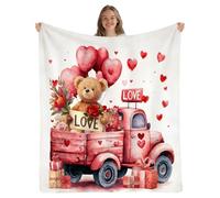 Vexthorion Cozy Soft Flannel Blanket For Women & Men,Bed Sofa Teddy Bear Throw Blanket 150x100cm,Mother's Day Birthday For Her,Him,Couples Family And Movie Nights