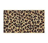 Vexthorion Leopard-print carpet,Premium Leopard Fluffy Rugs,Girls Room Decor Cheetah Print, Small for Dorm Apartment Foyer Entryway,Mat Animal Living Room Rugs Bedroom Decor (Light color)