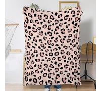 Vexthorion Leopard Tattoo Flannel Blanket 100x150-Soft Fluffy Leopard Print Throw Blanket Lightweight And Comfortable For Travel Sofa Bed Blanket All Season Leopard Print Gifts Home Decoration