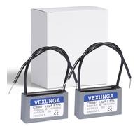 VEXUNGA CBB61 Capacitor 1.2uF 450V AC Fan Ceiling Fan Motor Start Run Capacitor for Water Pool Pump Capacitors (2Pieces)