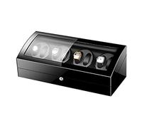 VEXYTRRON Luxury 8 Rotator Watch Winder with 9 Extra Storages, High-Gloss Finish Chest for Automatic Watches, Built-in LED Backlight and Japanese Silent Motor, Padded Cushions