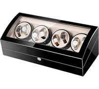 VEXYTRRON Luxury 8 Rotator Watch Winder with 9 Extra Storages, High-Gloss Finish Chest for Automatic Watches, Built-in LED Backlight and Japanese Silent Motor, Padded Cushions