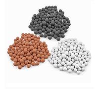 VEY14 Replacement Anion Mineral Beads for Shower Head Filter, Filtration Showerhead Stones Balls Refills for Softening Purifying Hard Water (Gray Red White)