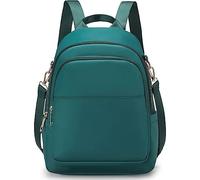 Veyarien Small Backpack for Women, Nylon Lightweight Small Backpacks Sturdy Little Casual Rucksack Travel Bag Daypack for Womens Girls Outdoor Travel Working Shopping (Green)