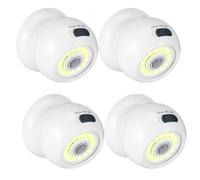 Veyera Bright Ball Light 4 Pack, PIR Motion Sensor LED Ball Lights Auto On/Off Battery Operated Sensor Lights 360°Motion Activated Night Light Wireless Security Lighting Lamp