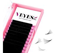 VEYES INC Easy Fan Lashes 0.03 0.05 0.07 C/CC/D Curl 8-20mm Mixed & Single Length Volume Eyelash Extensions Tray, Matte Black, Professional for Lash Techs (0.07 CC 14mm)