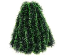 VEYLIN 10 Meter Green Christmas Tinsel Garland for Xmas Home Tree Dexorations