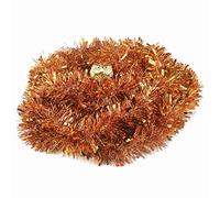VEYLIN 10 Meters Copper Chunky Christmas Tinsel for Xmas Tree Decorations