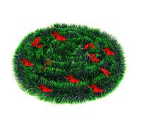 VEYLIN 10M Christmas Garland decorations, Xmas Garland with Bow ornament for Fireplace Stairs Banister Indoor Outdoor Xmas tree Decoration