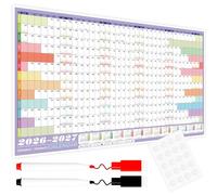 VEYLIN 2026 Wall Planner Academic Calendar 2026 Wall Calendar Yearly Wall Planner 2026 With Stickers A1 Large 85cm X 58cm