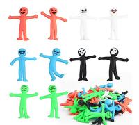 VEYLIN 30 Pack Halloween Stretchy Men, Smiley Face Toy Party Bag Fillers for kids Halloween Goodie Bags Pinata Filler, Small Toys Classroom Prizes