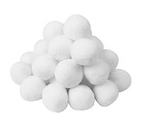 VEYLIN 30 Pcs Indoor Snowball, 5cm Realistic White Snowball Fight Game Fake Snowball for Fight Winter Games Christmas Decoration