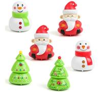 VEYLIN 6 Pack Christmas Pull-Back Toys Assortments Pull-Back Vehicle Christmas Stocking Stuffers Christmas Toys for Kids Party Bag Fillers, (VEYLIN-UK-DK641M1P1UKQ)