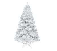 VEYLIN 7ft White Christmas Tree 1600 Tips Artificial Tree with Metal Stand