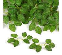 VEYLIN Artificial Rose Leaves, 30 Pieces Bulk Silk Greenery Fake Rose Leaves for DIY, Wedding Bouquet, Bridal Shower, Home Decor, Decorations, Table Centerpieces, Party, Baby Shower, Wreath Supplies