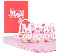 VEYLIN Birth Card for Mother, 3D Mother's Day Pop Up Card, Special Mother's Day Gift, Beautiful 3D Card for Mother's Day Celebration, Elegant Card for Mother's Day Surprise