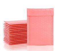 VEYLIN Bubble Mailers,50PCS Poly Bubble Mailers Small Padded Envelopes for Shipping, Mailing, Packaging(110x190mm Pink)