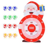 VEYLIN Christmas Board Game，76CM Large Christmas Decorations, Christmas Kids Gifts Santa Claus Dartboard Set with 12 Sticky Balls for 3-9, Christmas Stocking Fillers Party Favour Indoor Outdoor Games