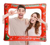 VEYLIN Christmas Inflatable Selfie Frame Selfie Props for Chriatmas Party Decoration