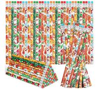 VEYLIN Christmas Pencils, 48 Pack of Xmas Pencils with Erasers Kids Children Holiday Gifts Christmas Classroom Prizes