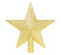 VEYLIN Christmas Tree Star, Gold Glitter Christmas Tree Topper Xmas Tree Top Star for Xmas Trees Ornament