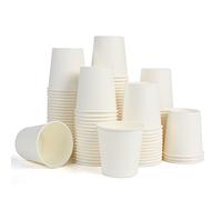 VEYLIN Disposable Mouthwash Paper Cups, 100-Count 7oz Recyclable Small White Paper Cups for Hot and Cold Drinks, Coffee, Tea, and Party Supplies, Perfect for Bathroom,Office, Travel, and Picnic, 200ML