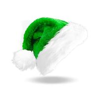 VEYLIN Father Christmas Hat Green Santa Hats Large for Adults Men Women Thickened Warm Christmas Party Hats