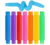 VEYLIN Fidget Toy Tubes, 8-Pack Large Sensory Bendable Tubes for DIY, Stress Relief, and Anxiety, Suitable for Kids and Adults with ADHD & Autism