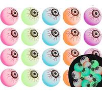 VEYLIN Halloween Bouncy Balls, 20pcs Halloween Creepy Eye Balls, Glow in the Dark Halloween Trick or Treating Party Favor Gift Halloween Party Bag Fillers, VEYLIN-UK-DM406M2P1UKQ
