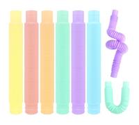 VEYLIN Large Pop Tubes - 12PCS Fidget Toys for Kids Sensory Toys Toddler Colorful Pop Tube Stress Relieve & Stimulating Creative Learning