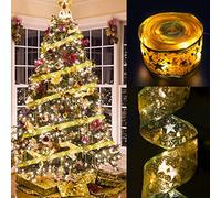 VEYLIN LED Fairy Lights, 4M/13ft Christmas Ribbon String Light Battery Operated Fairy Light for Xmas Tree Decor