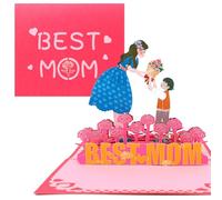 VEYLIN Mother's Day Card Mothers Day Pop Up Card, 3D Card for Mother's Day Birthday Card for Mum Valentine's Day Mother's Day Gift