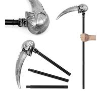 VEYLIN Plastic Death Scythe, 1 Pack Halloween Scythe Fancy Dress Grim Reaper Costume Accessory Trick or Treat Halloween Costumes Fancy Dress Accessory