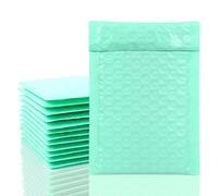 VEYLIN Self-Seal Bubble Mailers,12PCS Teal Poly Bubble Mailers Small Padded Envelopes Polymailer Bag for Shipping, Mailing, Packaging(110x190mm)