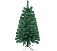 VEYLIN Small Christmas Tree, 90 CM Artificial Green Xmas Tree With Metal Stand For Christmas Decor