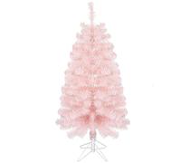 VEYLIN Small Christmas Tree, 90 CM Artificial Green Xmas Tree With Metal Stand For Christmas Decor (Pink)