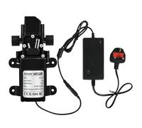 VeYocilk DC 24V Water Pump,1GPM 4L/Min G1/2" 20mm Diaphragm Pump with Pressure Switch and UK Plug Power Supply Adaptor for Water Tap,Campervan,Kitchen,Bathroom,Water Tank