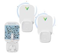 VEYOFLY Fly Trap Indoor, Fruit Flies Traps for Indoors (2 Device + 6 Refills) Gnat Trap for House Indoor, Fly Catcher, Plug in Light Flying Insect, Bug Light Killer