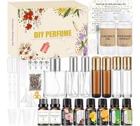 Vezerd Perfume Oil Making Kit, Creative Craft Set Adult DIY with Essential Oil, Mini Fragrances as a Gift for Women/Girls/Women
