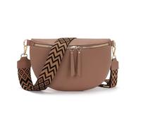 Vezluax 30x20cm Cross Body Bumbags for Ladies Large Bum Bag Stylish Waist Packs Women's Bumbag Fanny Pack for Women Belt Bag with Wide Strap Rust-Red