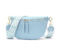 Vezluax 30x20cm Cross Body Bumbags for Ladies Large Bum Bag Stylish Waist Packs Women's Bumbag Fanny Pack for Women Belt Bag with Wide Strap Blue