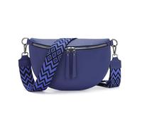 Vezluax 30x20cm Cross Body Bumbags for Ladies Large Bum Bag Stylish Waist Packs Women's Bumbag Fanny Pack for Women Belt Bag with Wide Strap Dark Blue