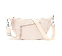 Vezluax Waterproof Women's Crossbody Bag, Stylish Half-Moon Waist Bag with Multiple Inner Pockets, Fabric Shoulder Bag for Women, White