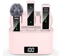 VEZQUA Wireless Lavalier Microphone for iPhone 15/16, Android, PC, Laptop, USB C Mini Microphone with Noise Cancellation, Mini Microphone for Video Recording, Vlog, YouTube, TikTok