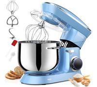 Vezzio 9.5 Qt Stand Mixer, 10-Speed Tilt-Head Food Mixer, 660W Kitchen Electric Mixer with Stainless Steel Bowl, Dishwasher-Safe Attachments for Most Home Cooks (Blue)