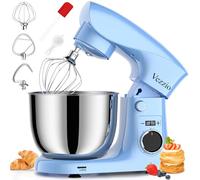 Vezzio Small Stand Mixer,1500W 10-Speed Food Mixers For Baking, 5.5L Dough Mixer,Easy to use and Lightweight,Food Mixer For Baking,Cake And Most Home Cooks(Blue)