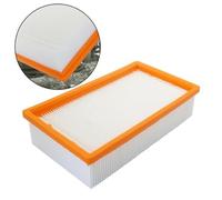 VF130H HEPA Filter for Bosch VAC090 and VAC140 Series Extractors, Flat Pleated Polyester Filter for Dry-Vacuuming, 99.97% Particle Capture, Tool-Free Installation